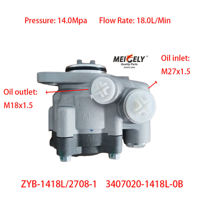 Máy bơm tay lái động cơ OEM 3407020-1418L-0B cho xe tải châu Âu