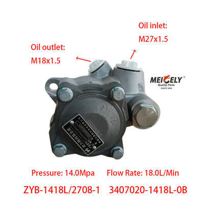 Máy bơm tay lái động cơ OEM 3407020-1418L-0B cho xe tải châu Âu