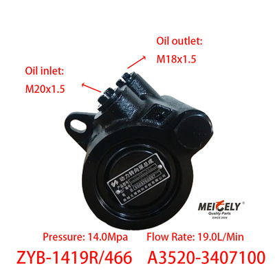 ZYB-1419R/466 Máy bơm đẩy lái A3520-3407100 Đối với YC6108ZLQB