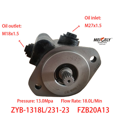 Dandong Huanghai Yutong ZYB-1318L/231-23 Máy bơm điều khiển điện