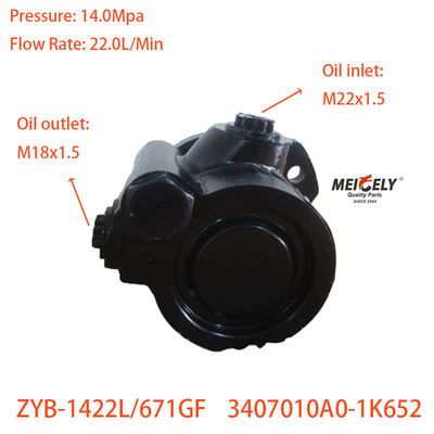 Máy bơm tay lái điện cho động cơ diesel Cummins ISDE ZYB-1422L/671GF