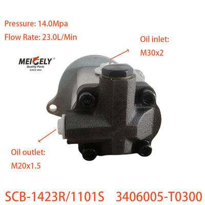 Máy bơm bánh răng SCB-1423R/1101S Máy bơm lái phụ cho Dongfeng Renault