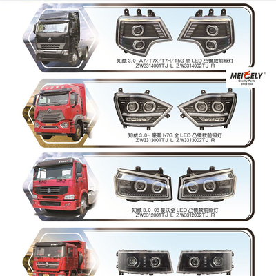 WG9525720025 Sinotruk Haohan N7G đèn pha LED cho HOWO