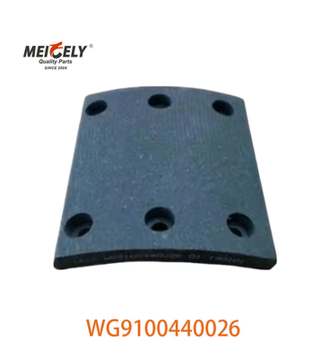 Lớp lót phanh WG9100440026 Đối với xe tải hạng nặng SINOTRUK HOWO WG9100440028