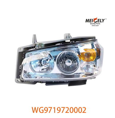 Bộ đèn pha phía trước phải WG9719720002 Đối với SINOTRUK HOWO WG9719720001
