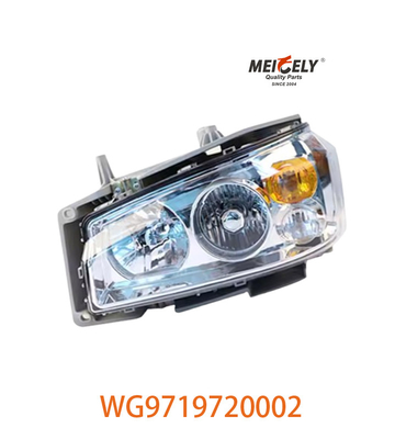 Bộ đèn pha phía trước phải WG9719720002 Đối với SINOTRUK HOWO WG9719720001
