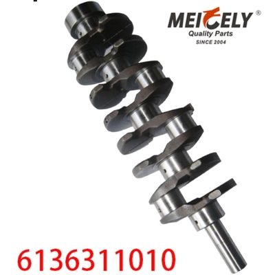 6136-31-1010 HFC1040 Crankshaft động cơ cho máy đào Komatsu