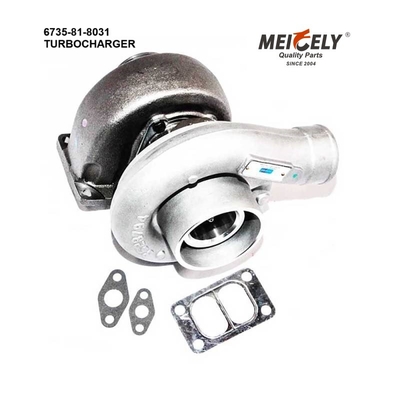 Máy đào Turbocharger 6735-81-8031 / 6735-81-8500/6735-81-8401 cho PC220-6 HX35 6D102 Động cơ