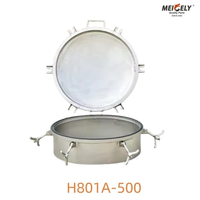 Lớp hàn loại thép không gỉ H801A-500 nắp lỗ ống dẫn cho xe tăng