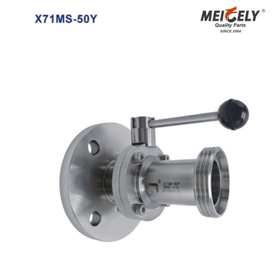 Sanitary Aseptic Sampling Valve Flange Widdop Butterfly Valve cho xe tải bể nước