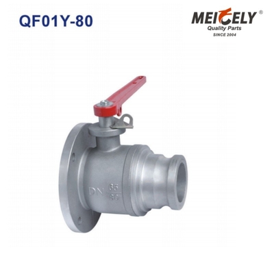 Một chiều / Ba chiều van bóng vít QF01Y-80 DN80 cho xe tải bể nước