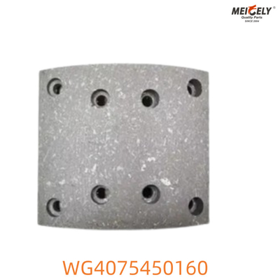 WG4075450160 Howo Pad phanh Vật liệu ma sát đáng tin cậy cho sức mạnh dừng tối ưu